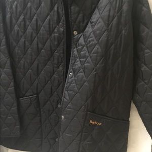 Black quilted Barbour